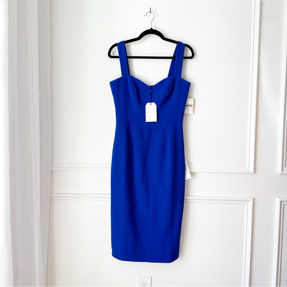 NWT Dress The Population Nicole Midi Dress in Electric Blue sz M - Picture 3 of 8